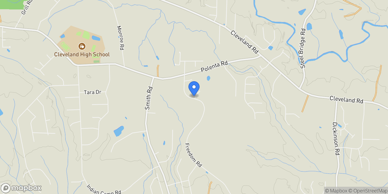 Map showing 15 Independence Drive, Smithfield, North Carolina, United States.