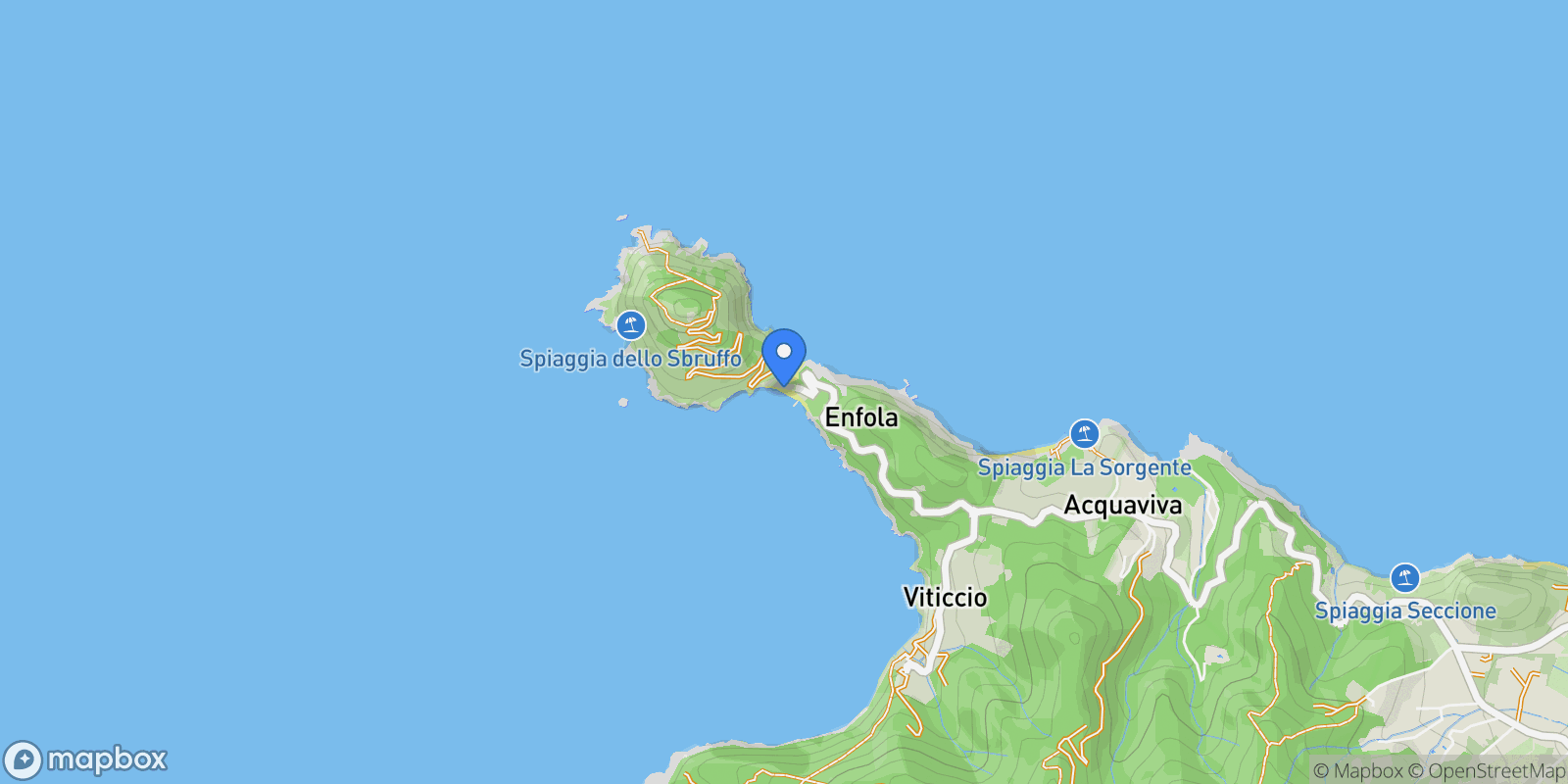 Map showing Enfola, Tuscany, Italy.