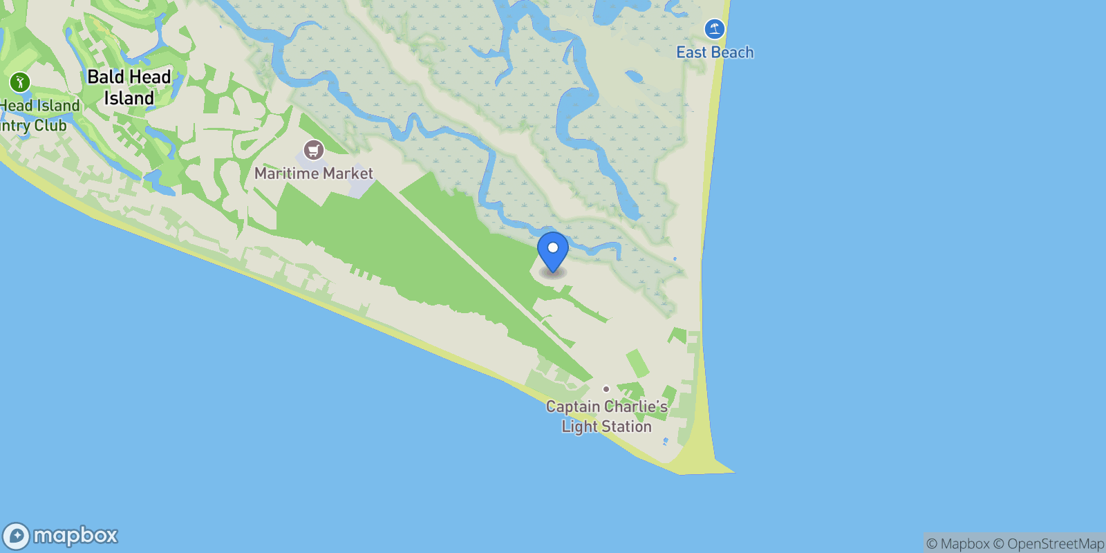 Map showing 6 Keypost Court, Southport, North Carolina, United States.