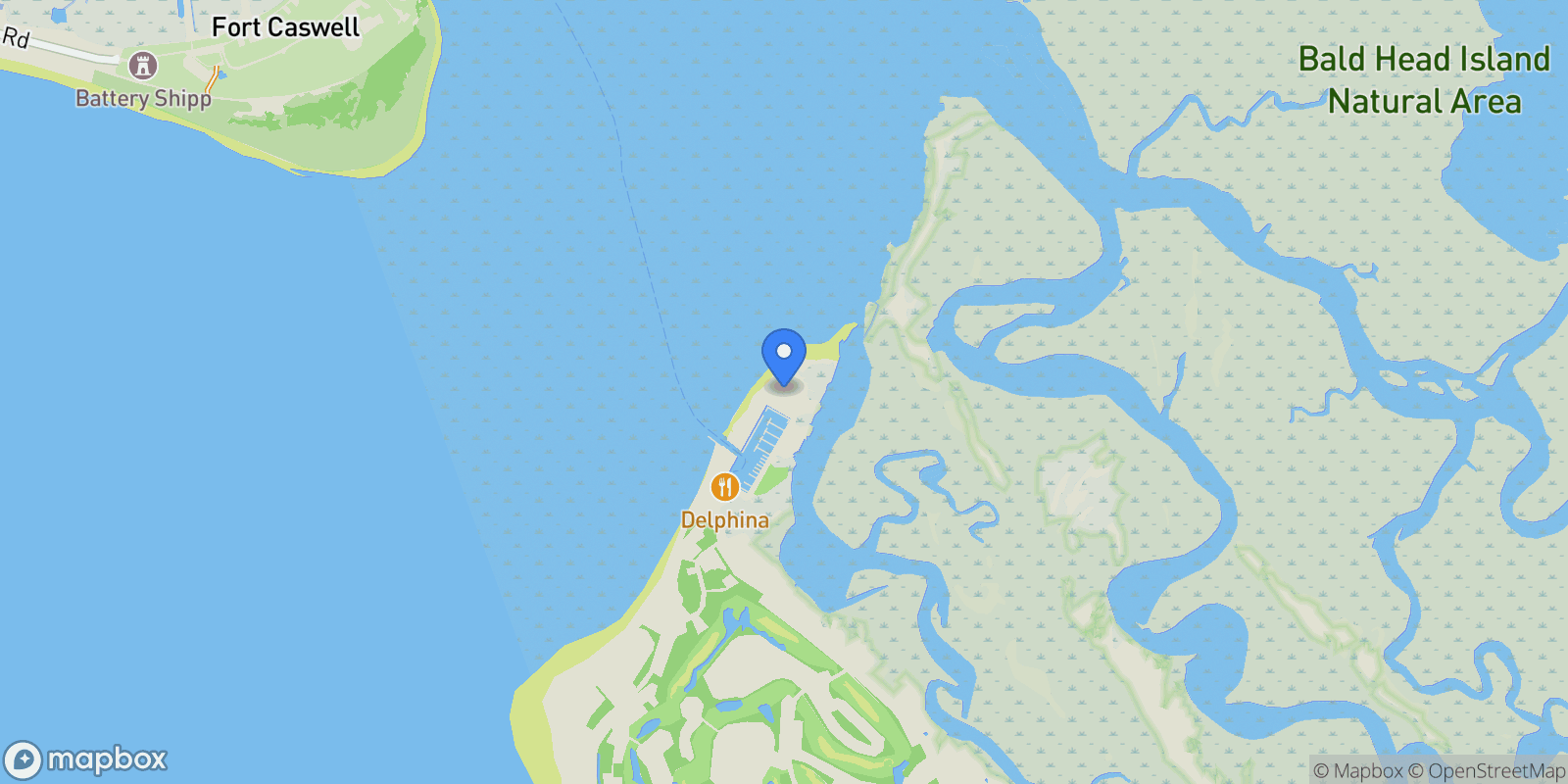 Map showing 105 Turks Head Court, Southport, North Carolina, United States.