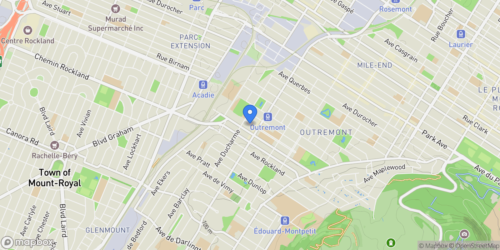 Map showing 840 Av. Dollard, Montréal, Quebec, Canada.