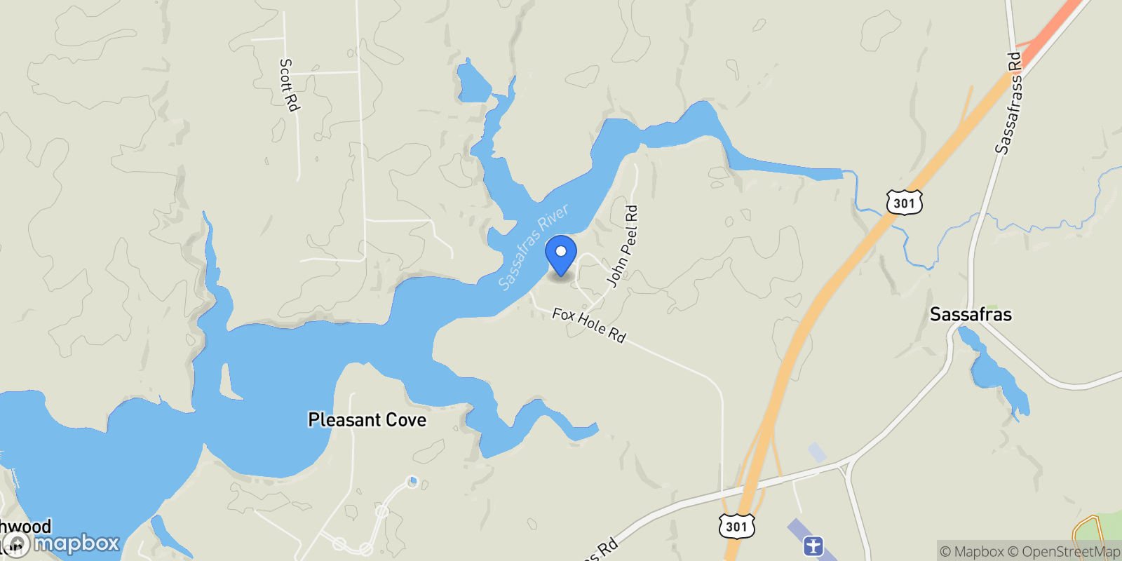 Map showing 14540 STIRRUP LANE, GALENA, MD 21635, Galena, Maryland, United States.