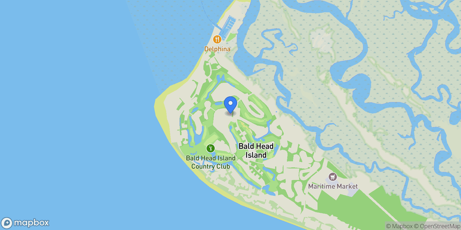 Map showing 29 Fort Holmes Trail, Southport, North Carolina, United States.
