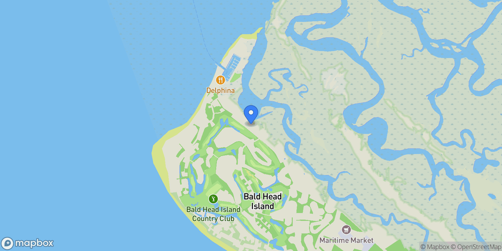 Map showing 121 N Bald Head Wynd Unit 19, Southport, North Carolina, United States.