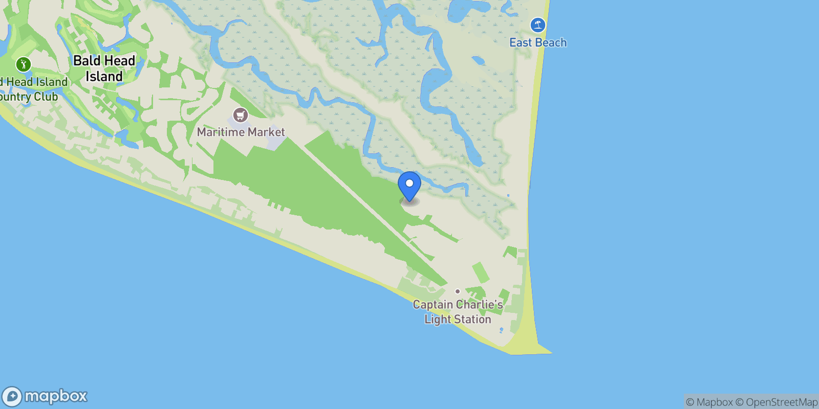 Map showing 18 Keepers Landing, Southport, North Carolina, United States.