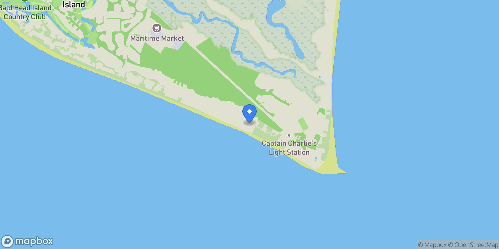 Map showing 980 S Bald Head Wynd, Southport, North Carolina, United States.