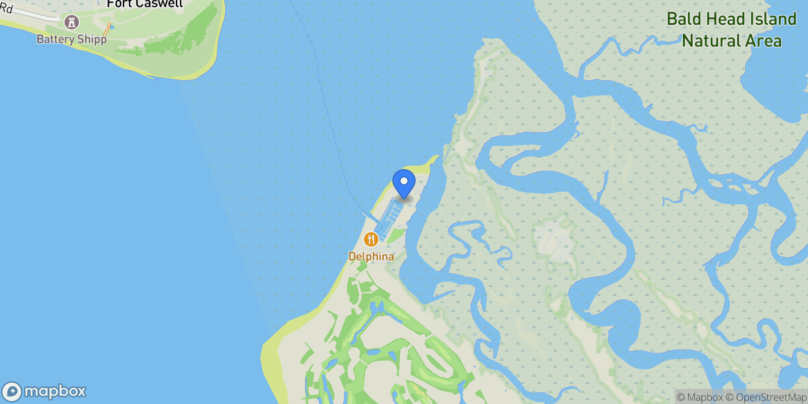 Map showing 43 Transom Row, Southport, North Carolina, United States.