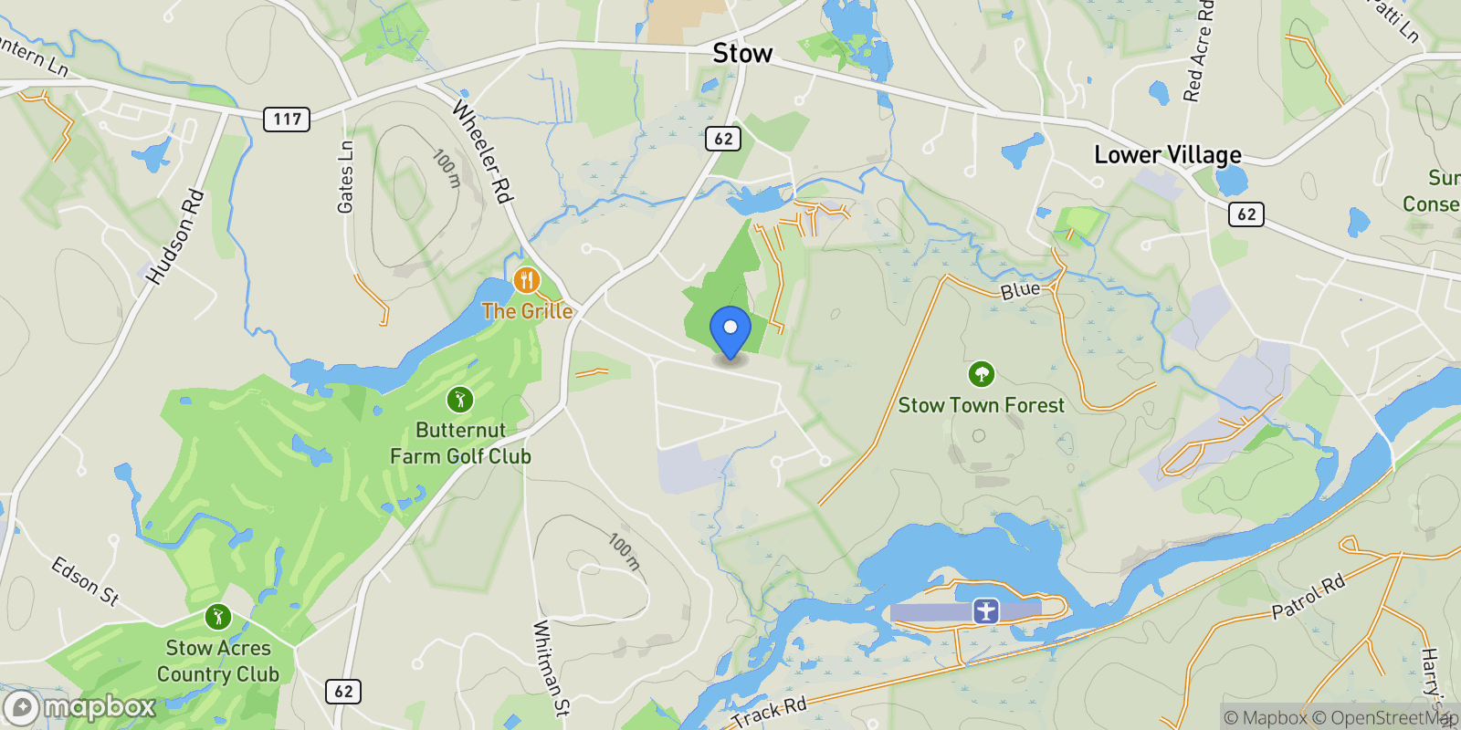 Map showing 40 Sawmill Road , Stow, MA 01775, Stow, Massachusetts, United States.