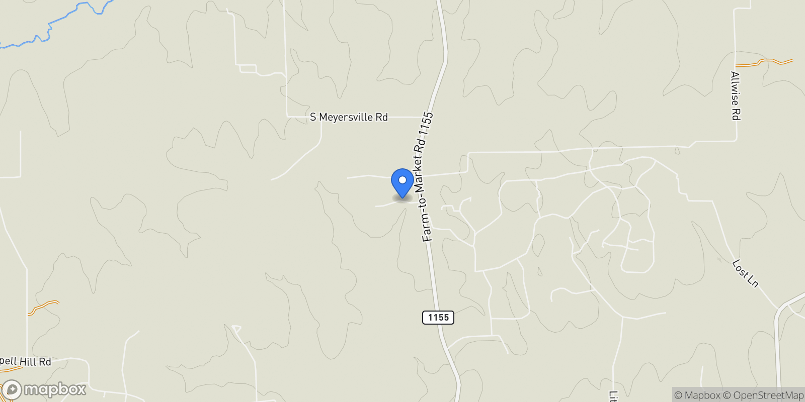 Map showing 238 Chappell Grove Lane , Chappell Hill, TX 77426, Chappell Hill, Texas, United States.