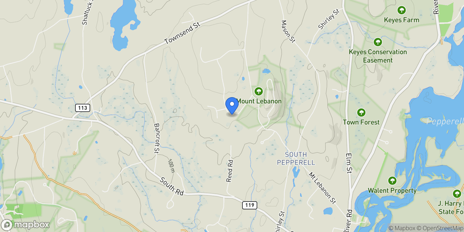 Map showing 4 Celestial Way , Pepperell, MA 01463, Pepperell, Massachusetts, United States.
