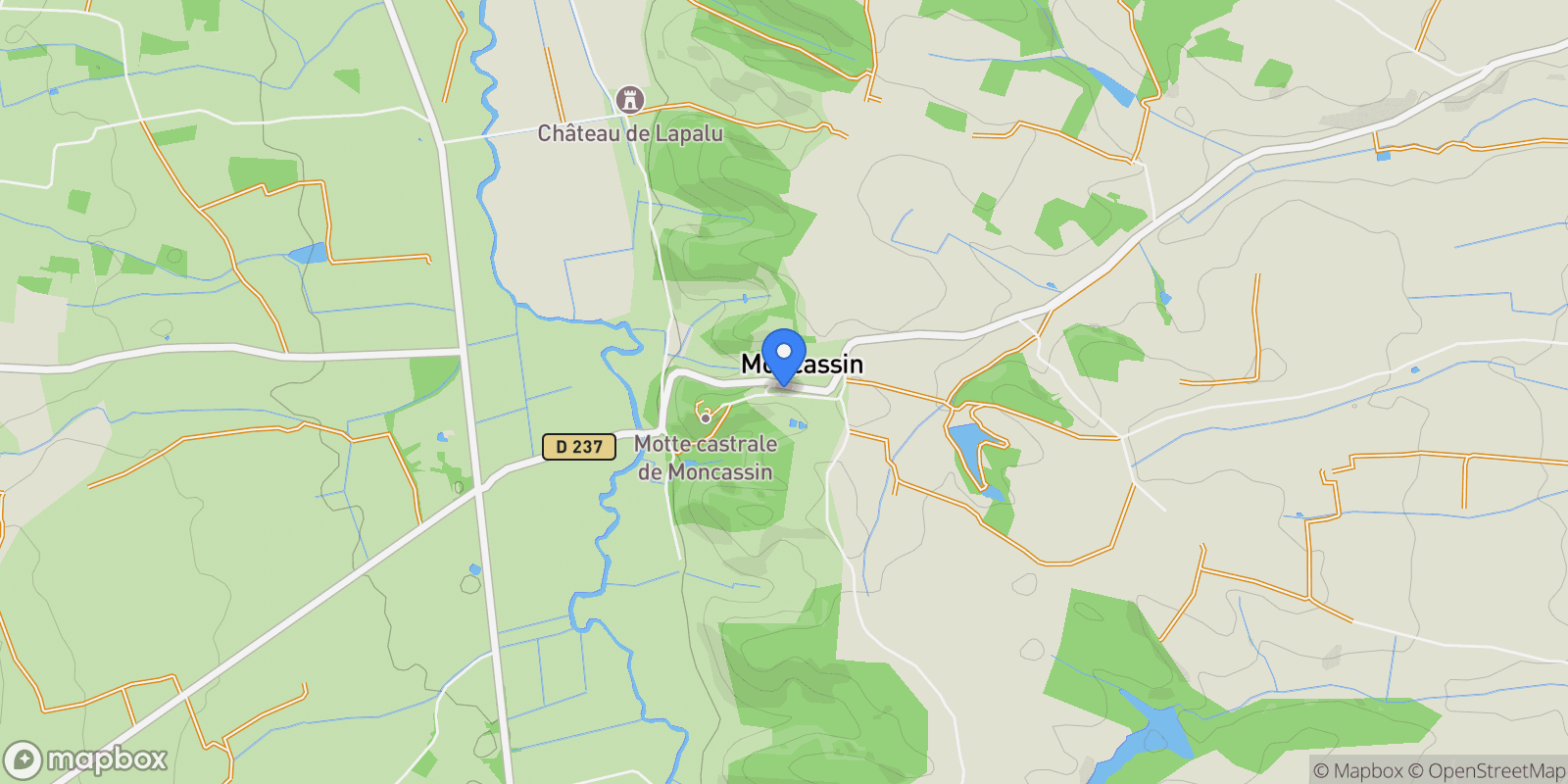 Map showing Moncassin, Moncassin, Moncassin, Occitanie, France.