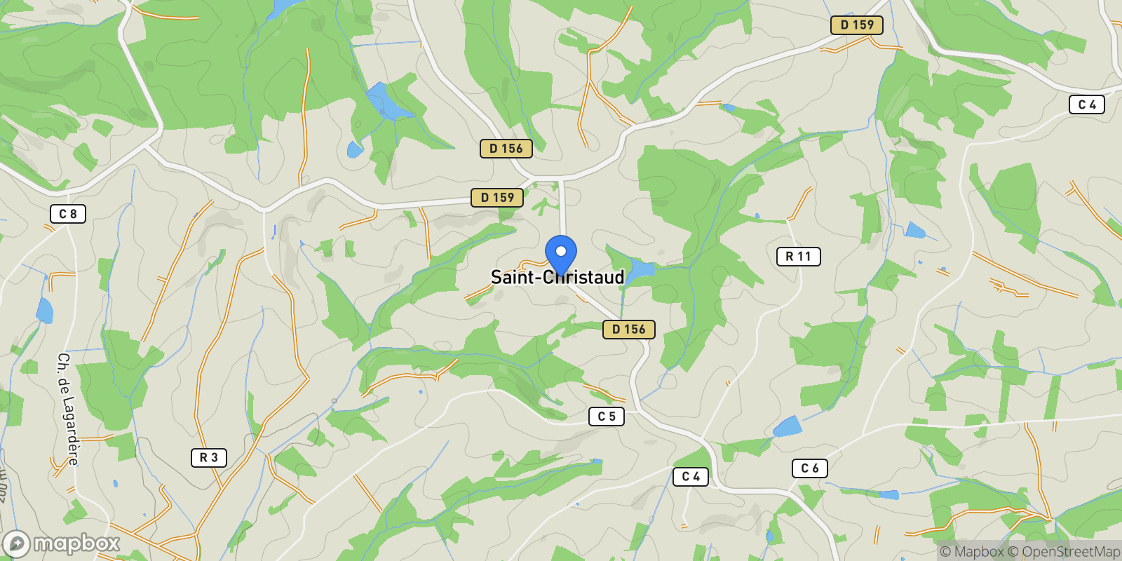 Map showing Saint-Christaud, Saint-Christaud, Saint-Christaud, Occitanie, France.