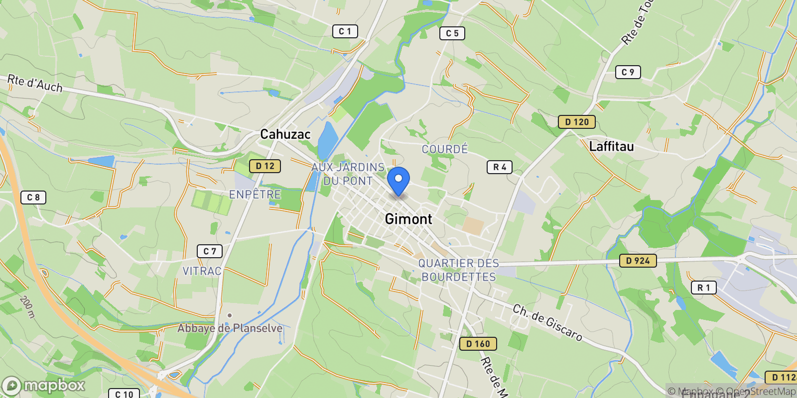Map showing Gimont, Gimont, Gimont, Occitanie, France.