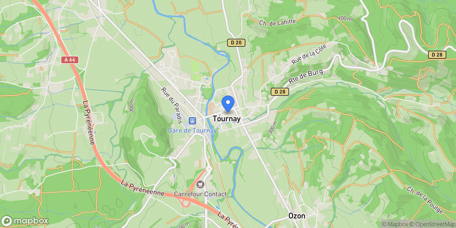 Map showing Tournay, Tournay, Tournay, Occitanie, France.