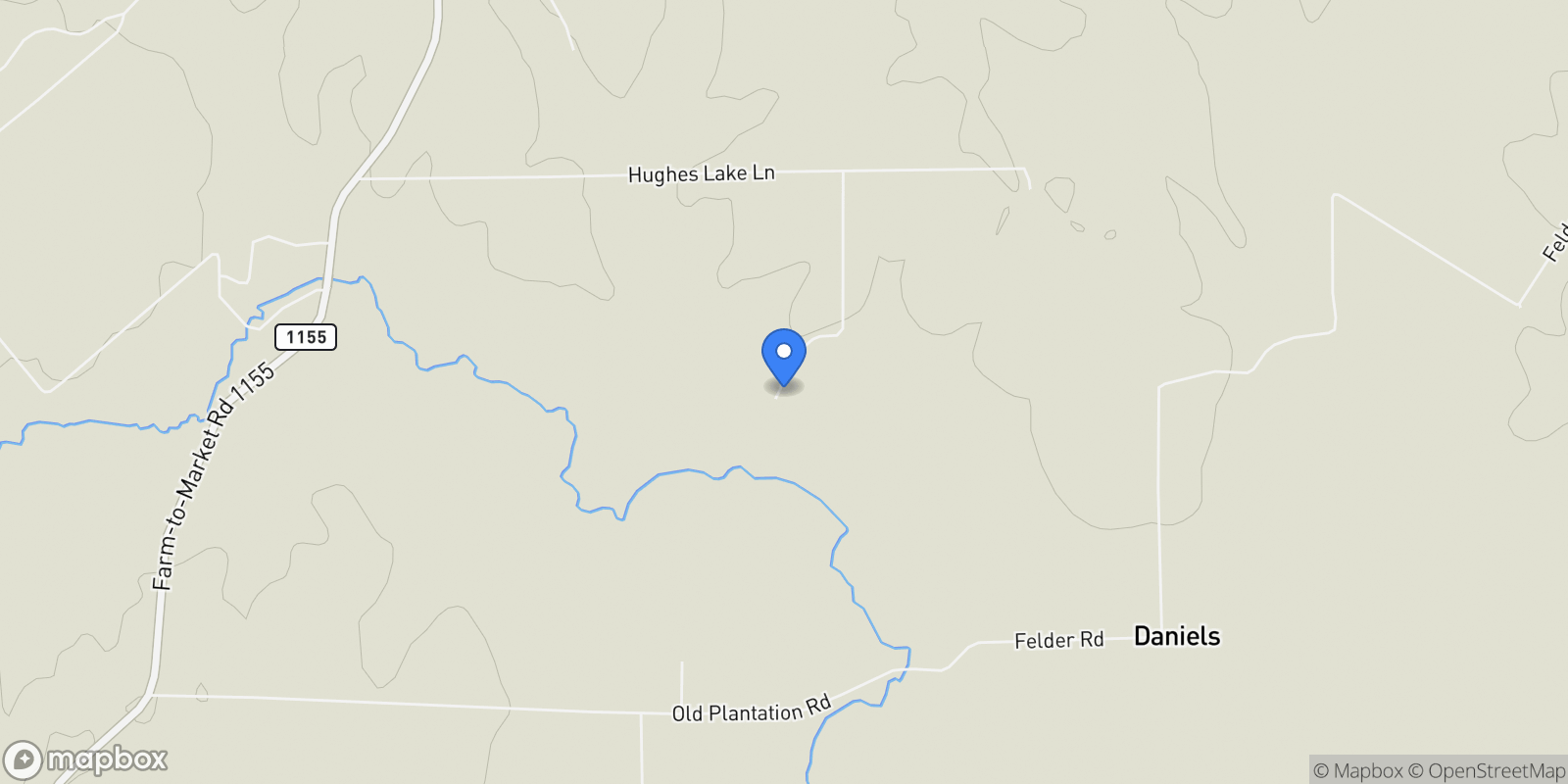 Map showing 404 Blackberry Lane , Washington, TX 77880, Washington, Texas, United States.