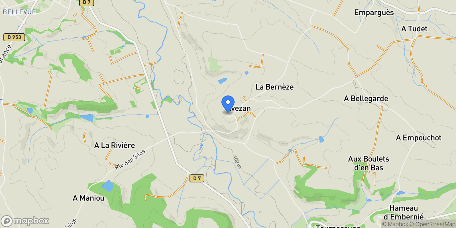 Map showing Avezan, Avezan, Avezan, Occitanie, France.