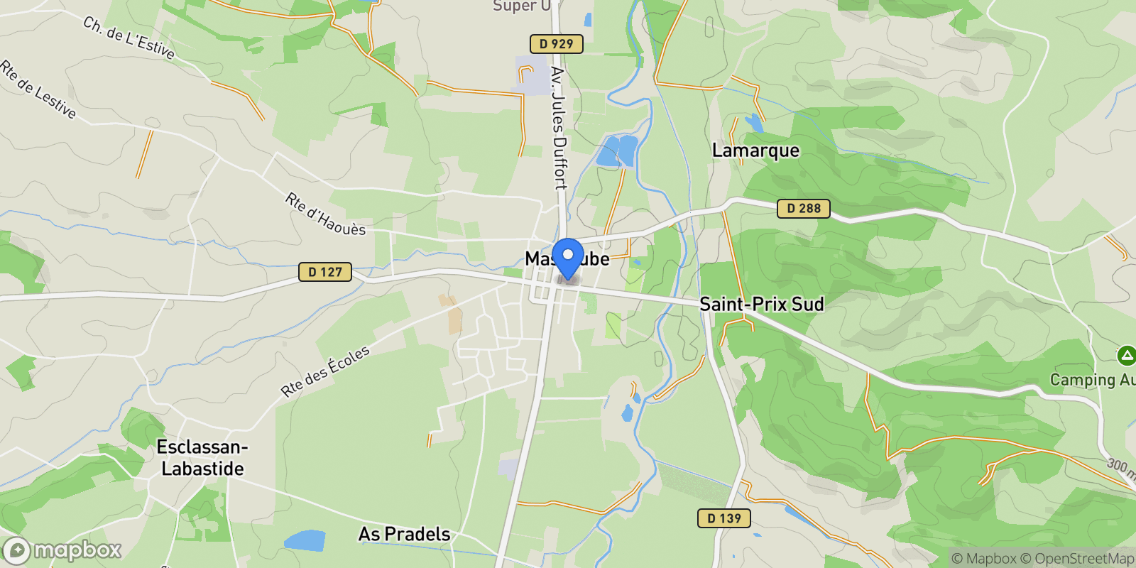 Map showing Masseube, Masseube, Masseube, Occitanie, France.