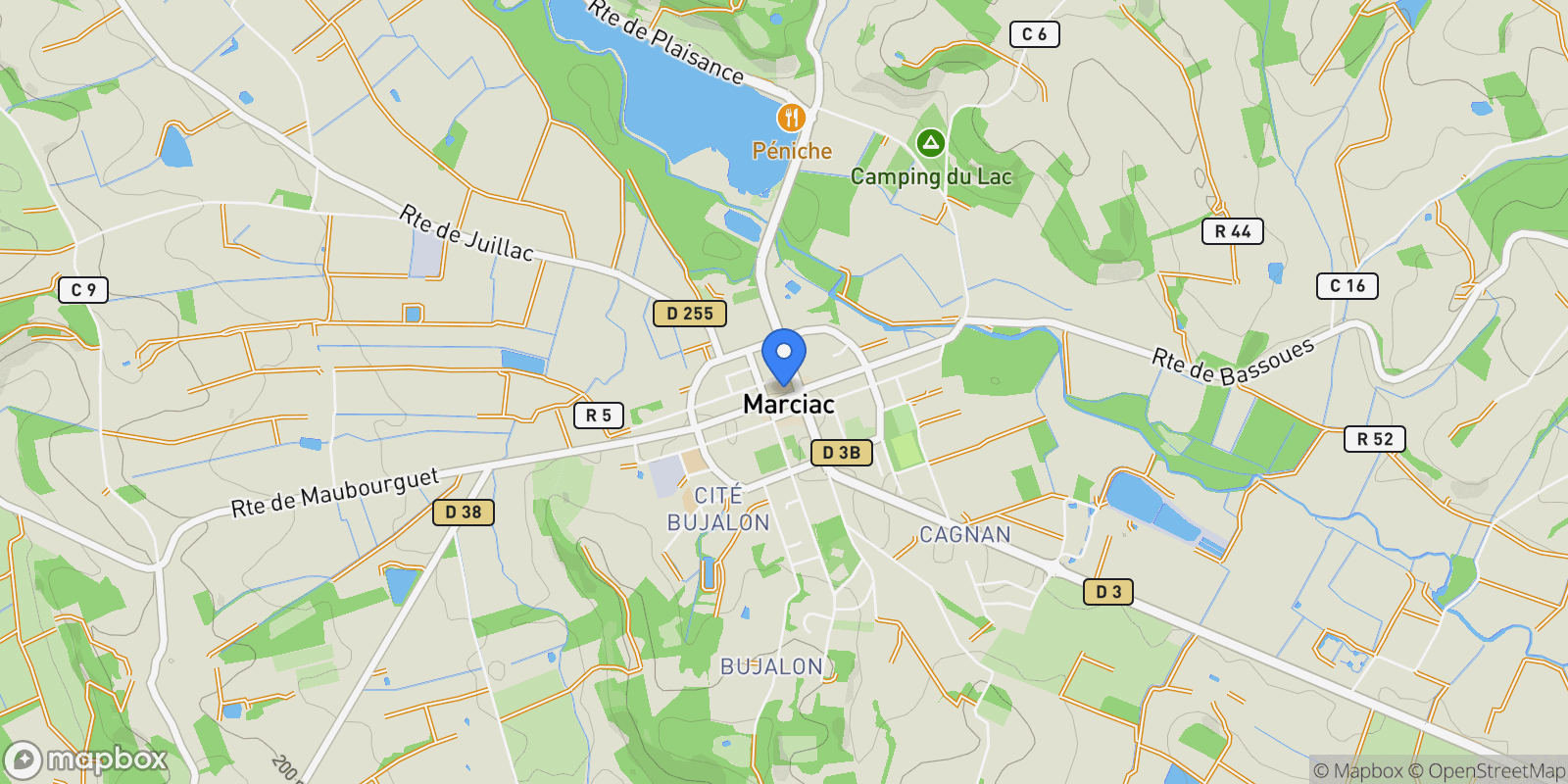 Map showing Marciac, Marciac, Marciac, Occitanie, France.