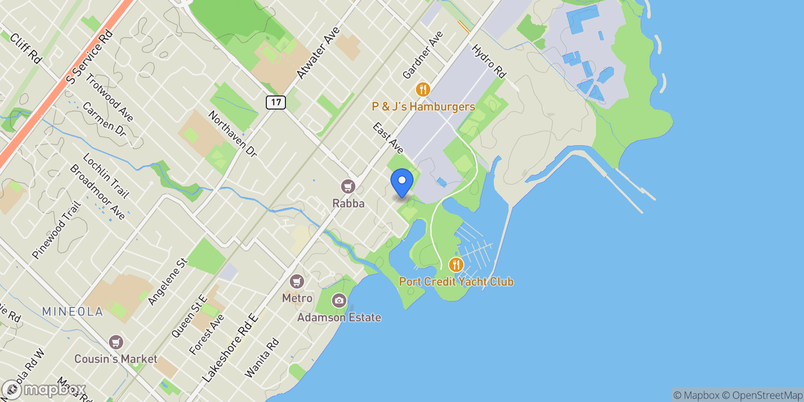 Map showing 700 Montbeck Crescent, Mississauga, ON L5G 1P3, Mississauga, Ontario, Canada.