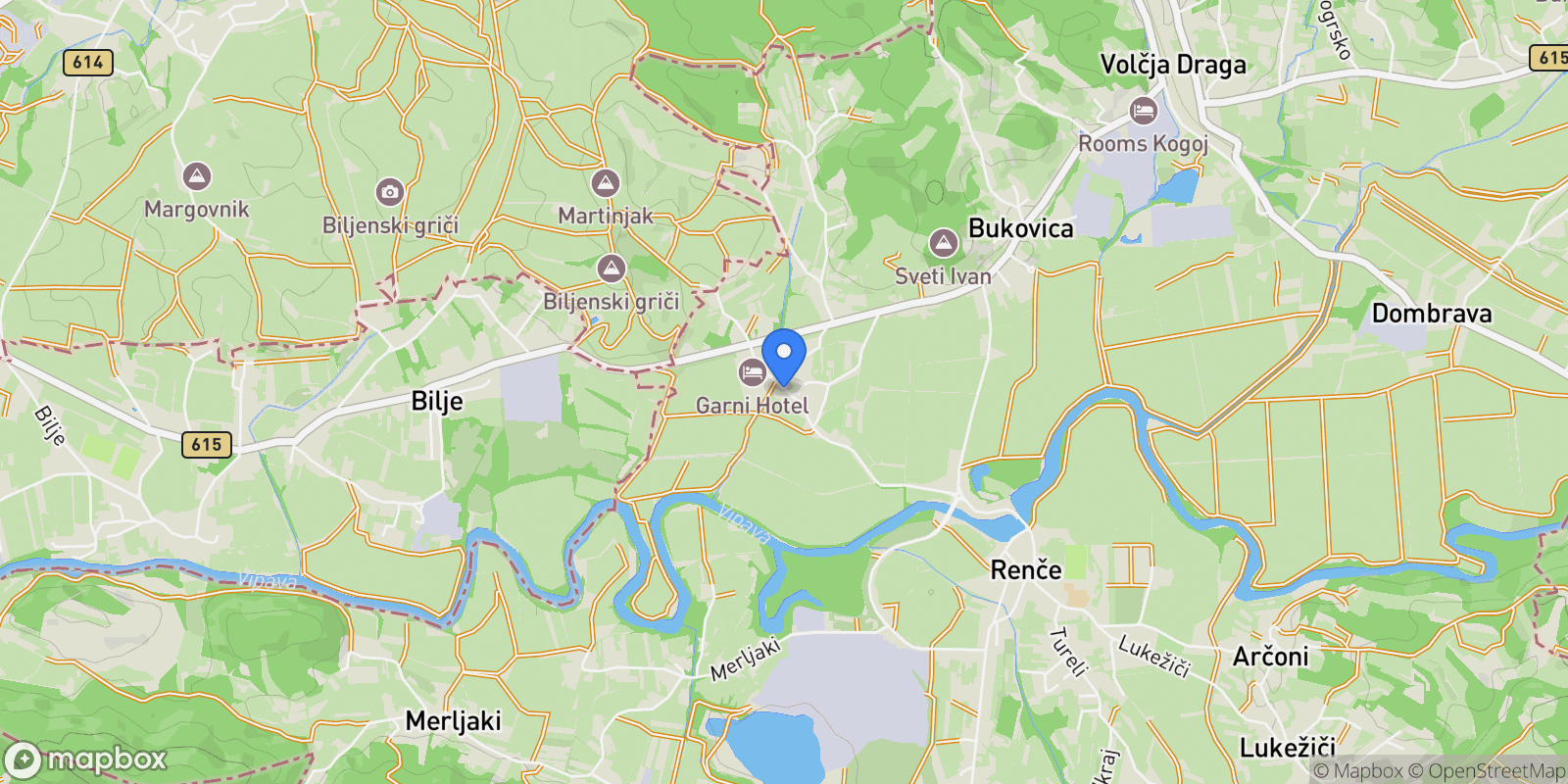 Map showing Bukovica 2, 5293 Volčja Draga, Slovenia, Volčja Draga, Nova Gorica, Slovenia.
