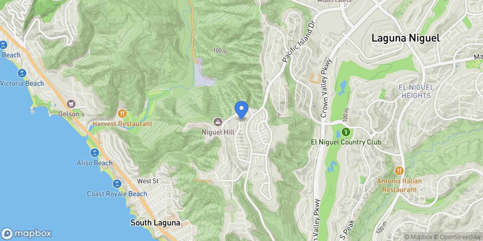 Map showing 22822 Mariano Dr, Laguna Niguel, CA 92677, Laguna Niguel, California, United States.