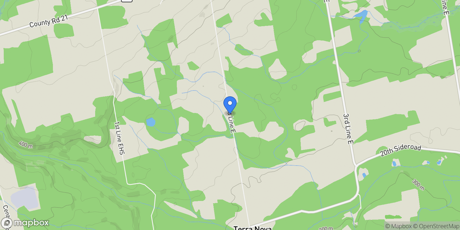 Map showing 758129 2nd Line E, Mulmur, ON L9V 0G8, Honeywood, Ontario, Canada.