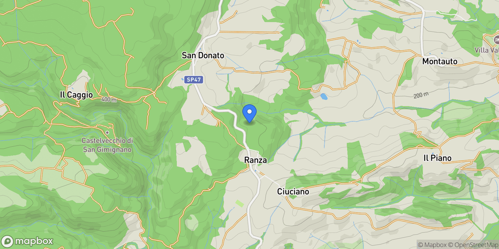 Map showing via della rocca, 10, Tuscany, Italy.
