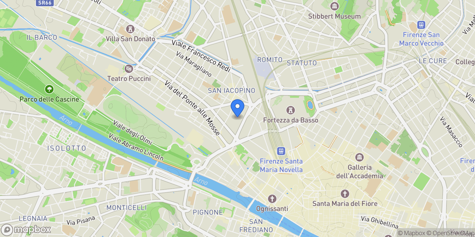 Map showing viale belfiore, 41, Florence, Tuscany, Italy.