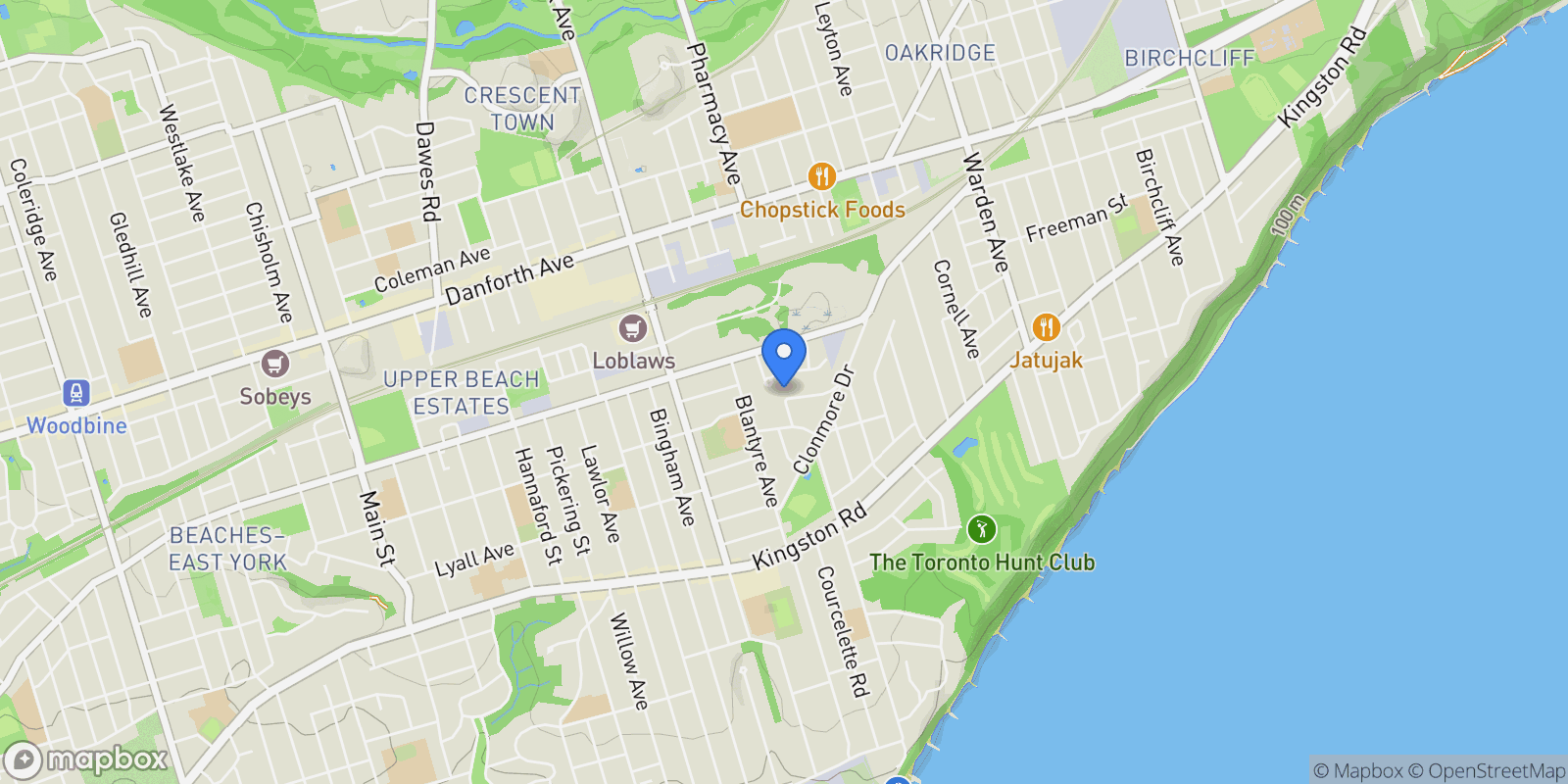 Map showing 2890 Nottawasaga Conc 10 N, Toronto, Ontario, Canada.