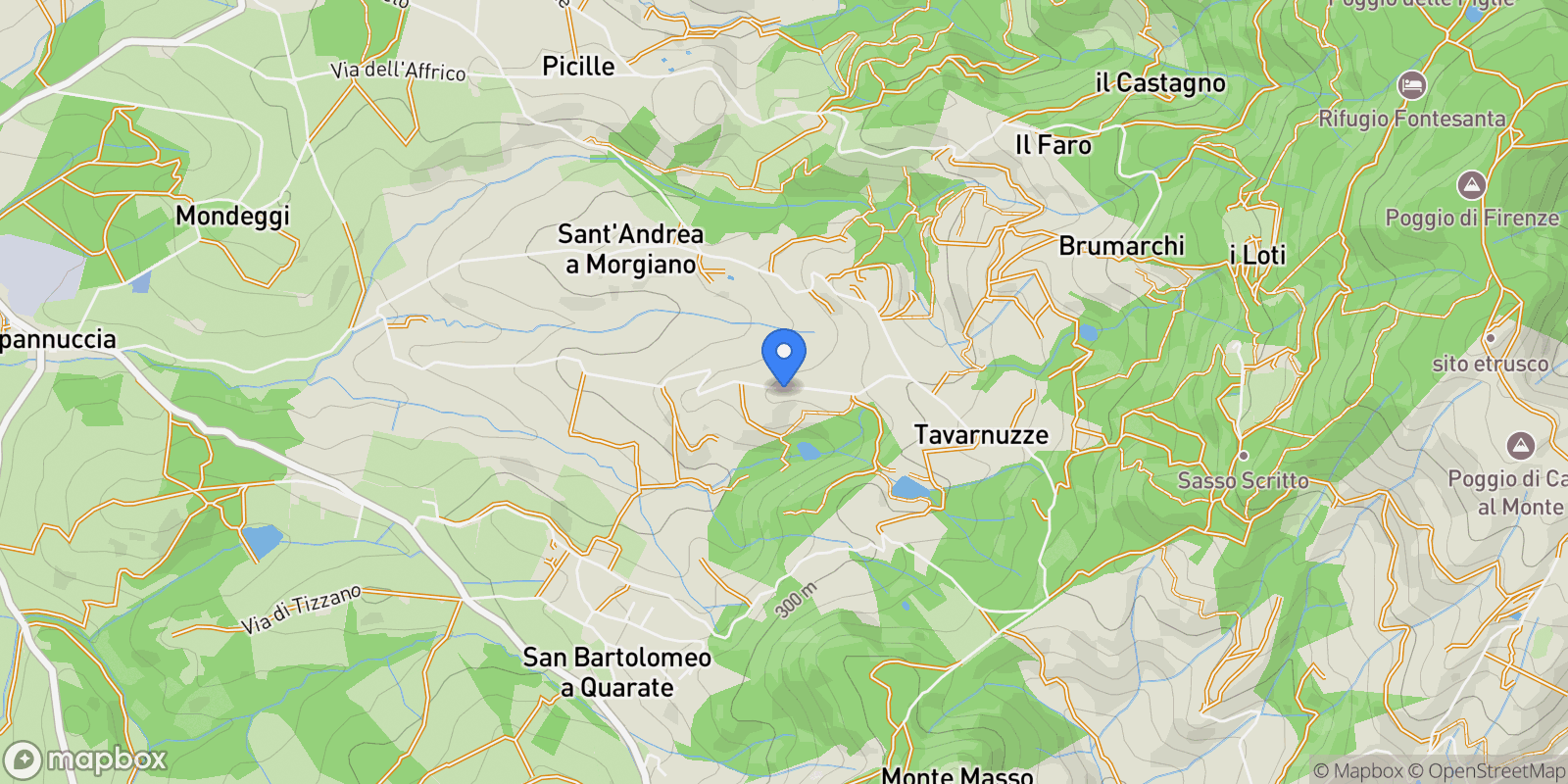 Map showing di Belvedere, 10, Tuscany, Italy.
