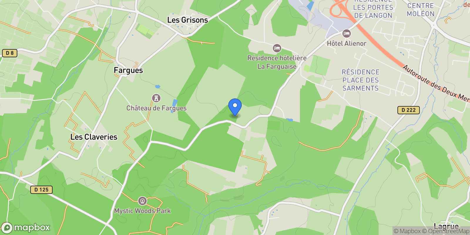 Map showing Gironde, France.