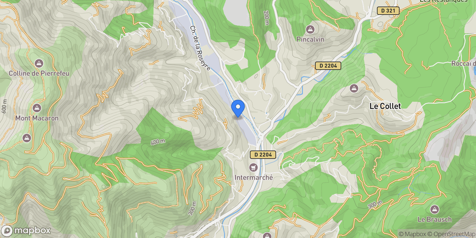 Map showing Contes, Provence-Alpes-Côte d'Azur, France.