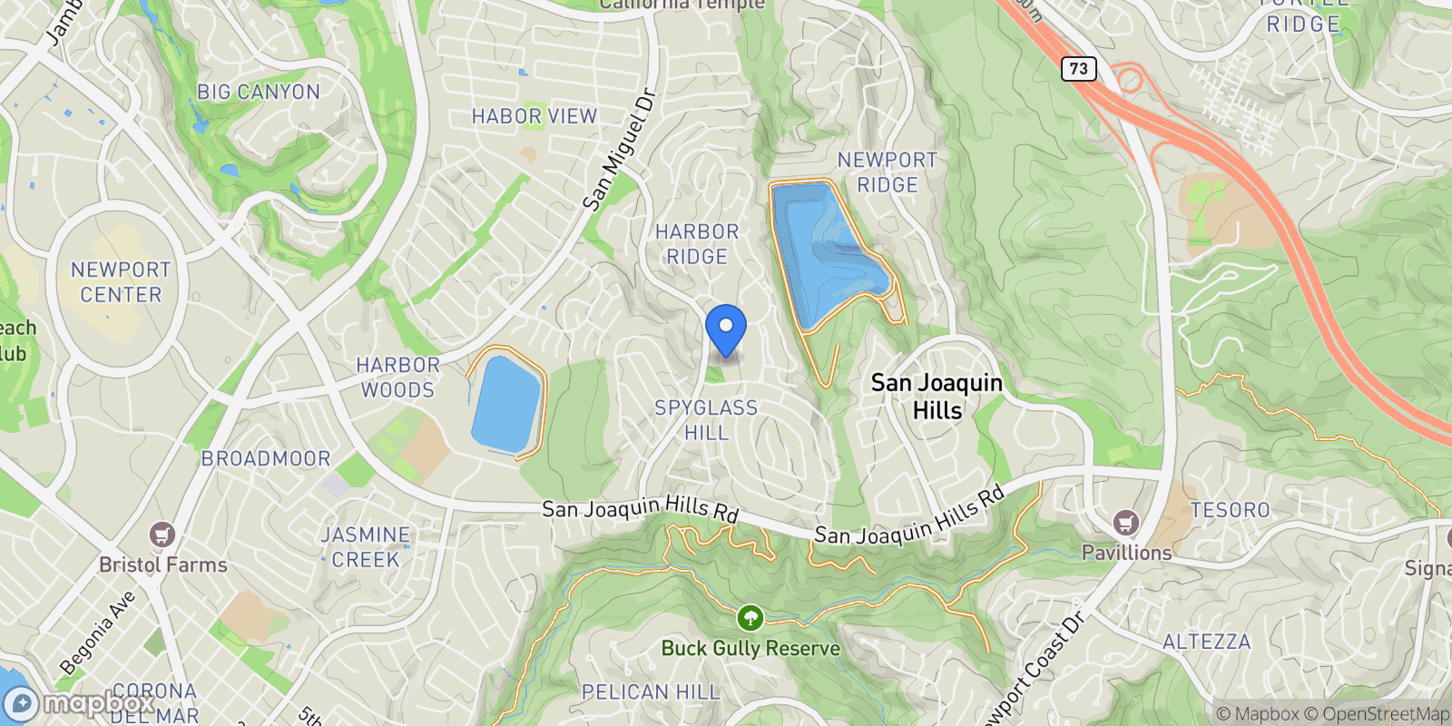 Map showing 4 Narbonne, Newport Beach, California, United States.