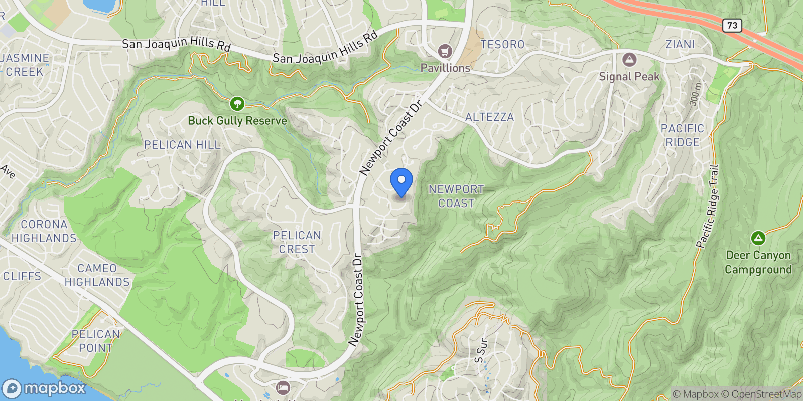 Map showing 6 Windemere Court, Newport Beach, California, United States.