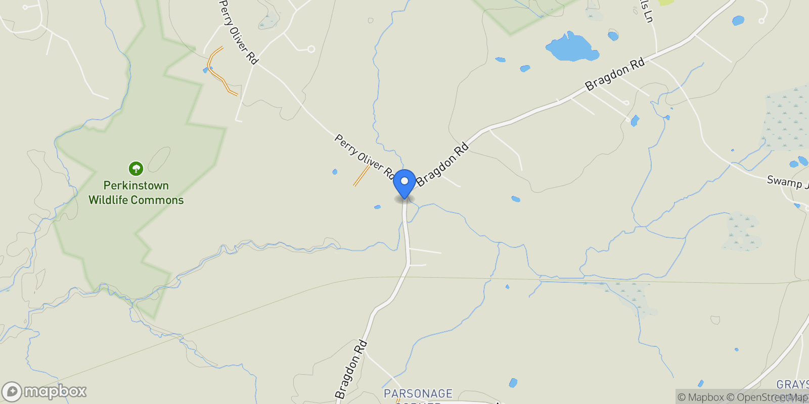 Map showing 1229 Bragdon Road, Wells, ME 04090, Wells, Maine, United States.