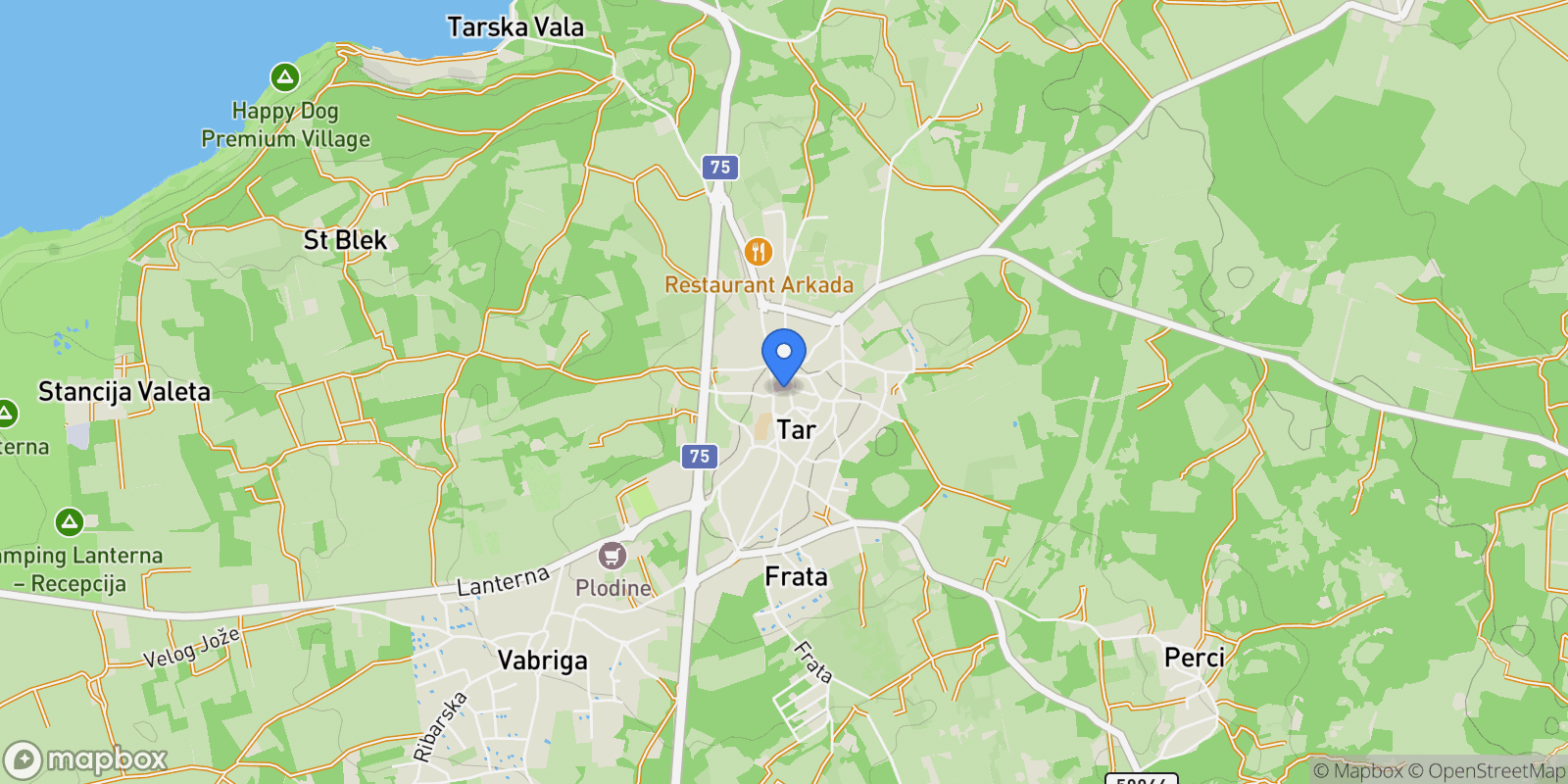 Map showing Tar, Istria County, Croatia.
