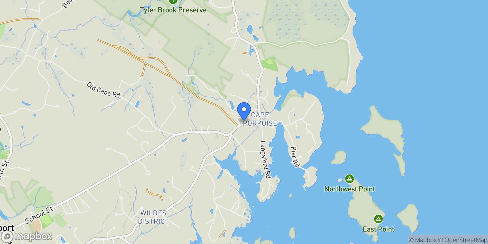 Map showing 160 Main Street Rear, Kennebunkport, ME 04046, Kennebunkport, Maine, United States.
