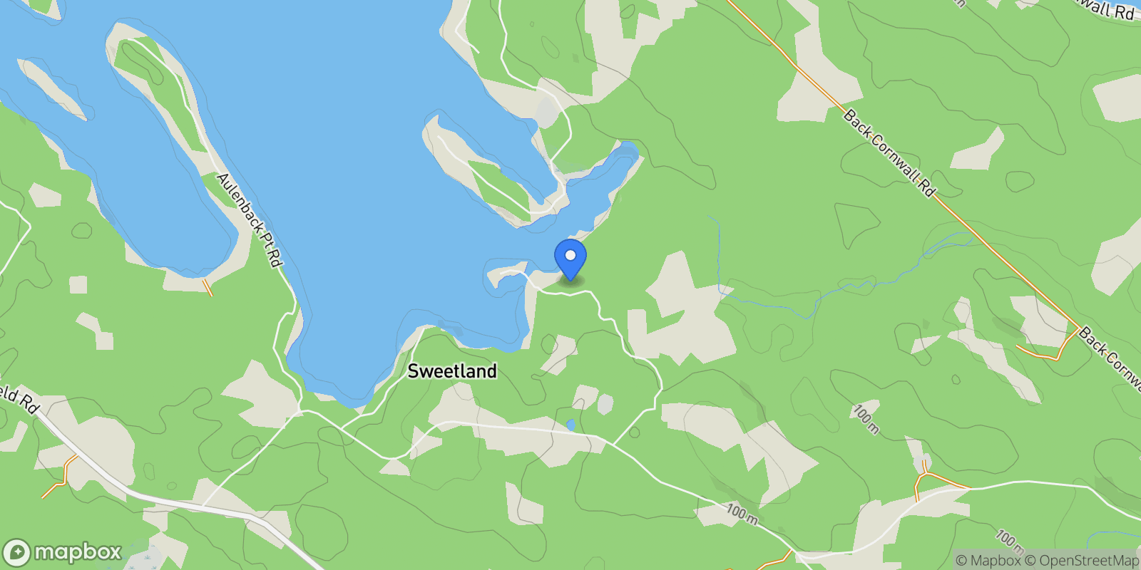 Map showing 230 Joudrey Lane, Blockhouse, Nova Scotia, Canada.