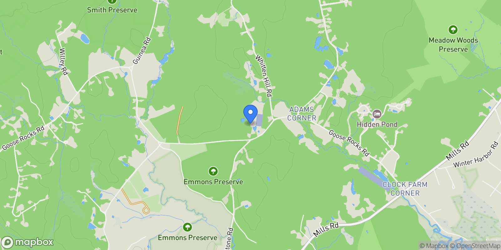 Map showing 286 Goose Rocks Road, Kennebunkport, ME 04046, Kennebunkport, Maine, United States.