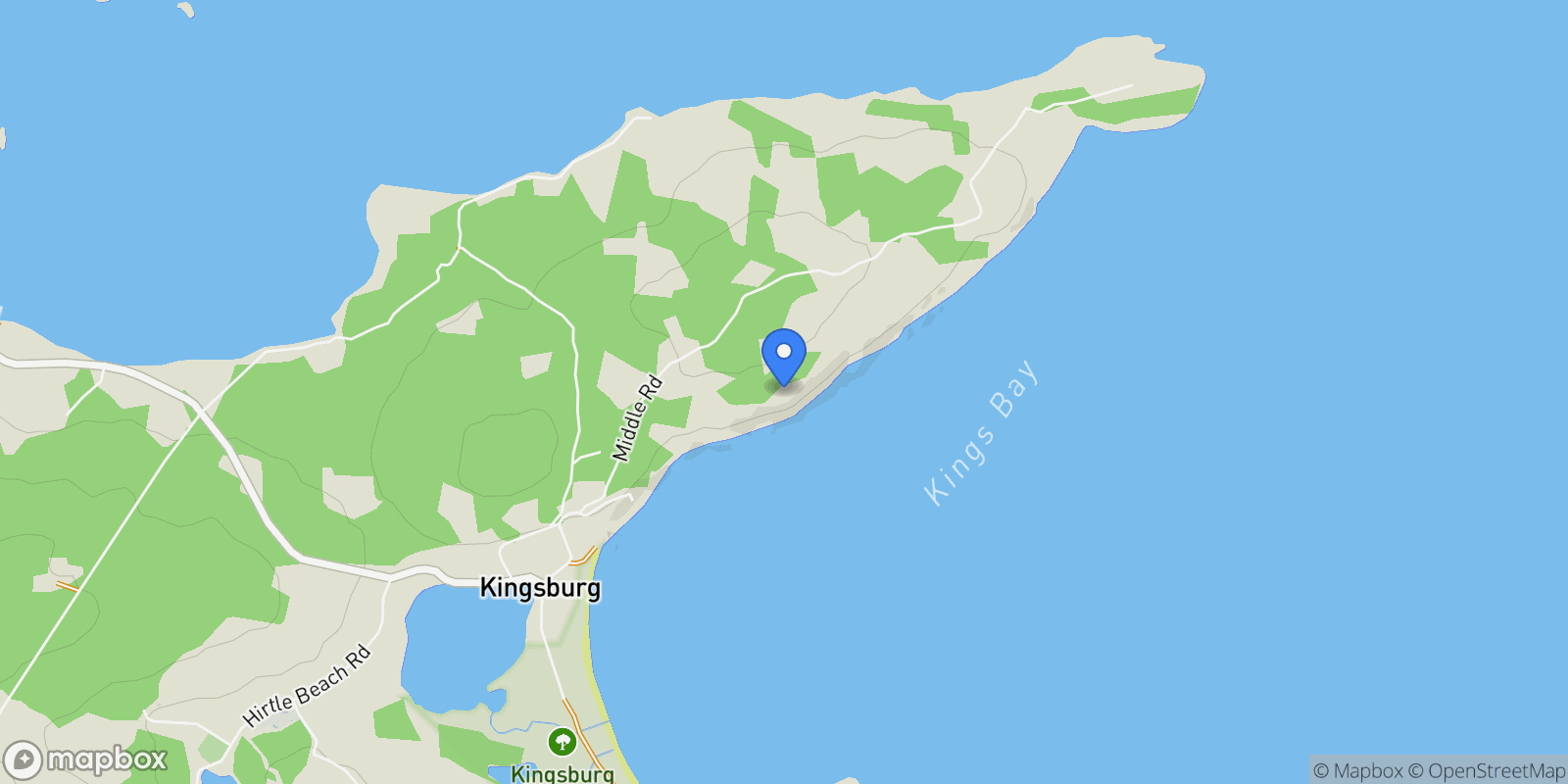 Map showing 200 Middle Road, Lunenburg, Nova Scotia, Canada.
