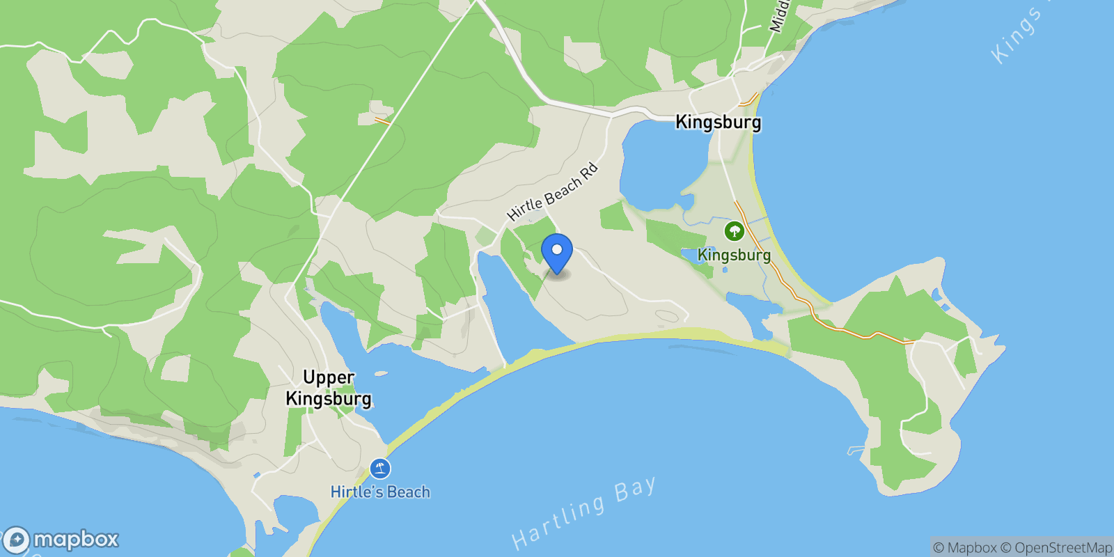 Map showing 66 Beach Hill Road, Lunenburg, Nova Scotia, Canada.