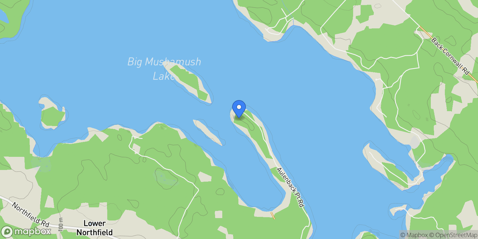 Map showing 409 Aulenback Point Road, Lunenburg, Nova Scotia, Canada.
