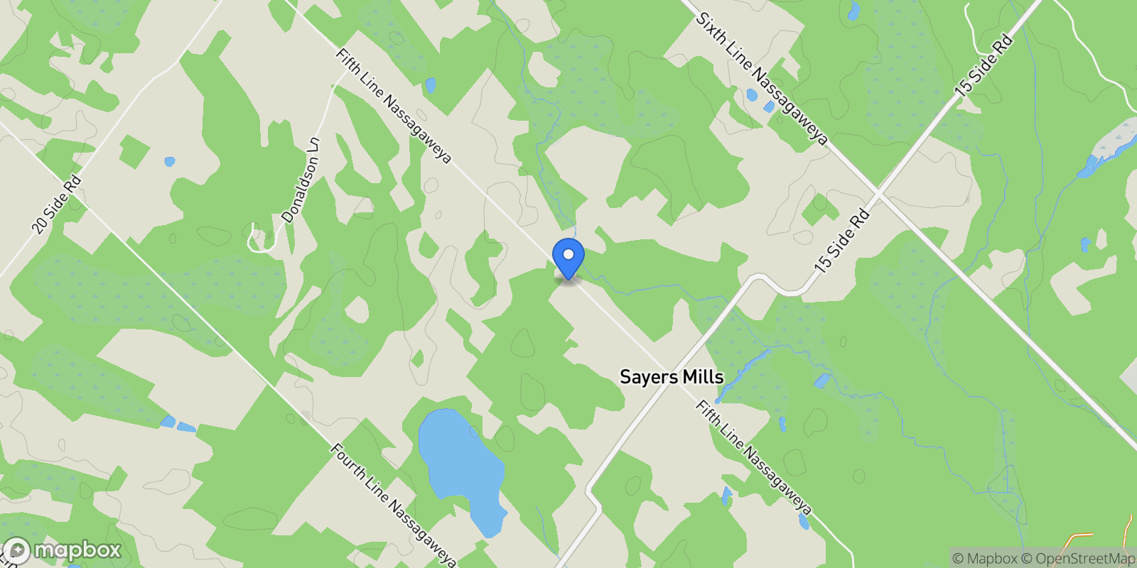Map showing 11170 Fifth Line, Milton, ON N0B 2K0, Milton, Ontario, Canada.