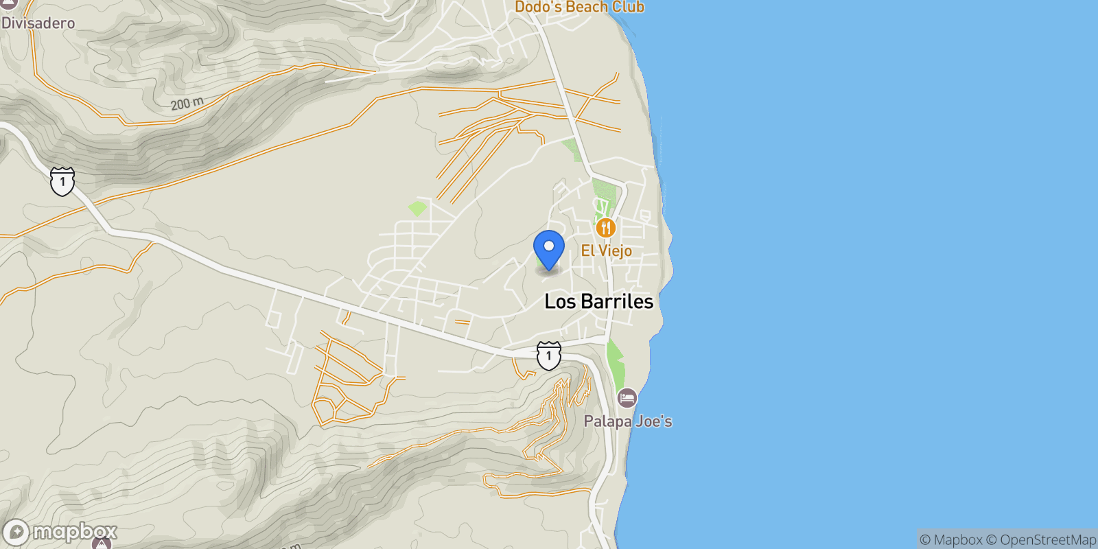 Map showing Los Barriles Development Land, Los Barriles / East Cape, BCS, Los Barriles, Baja California Sur, Baja California Sur, Mexico.