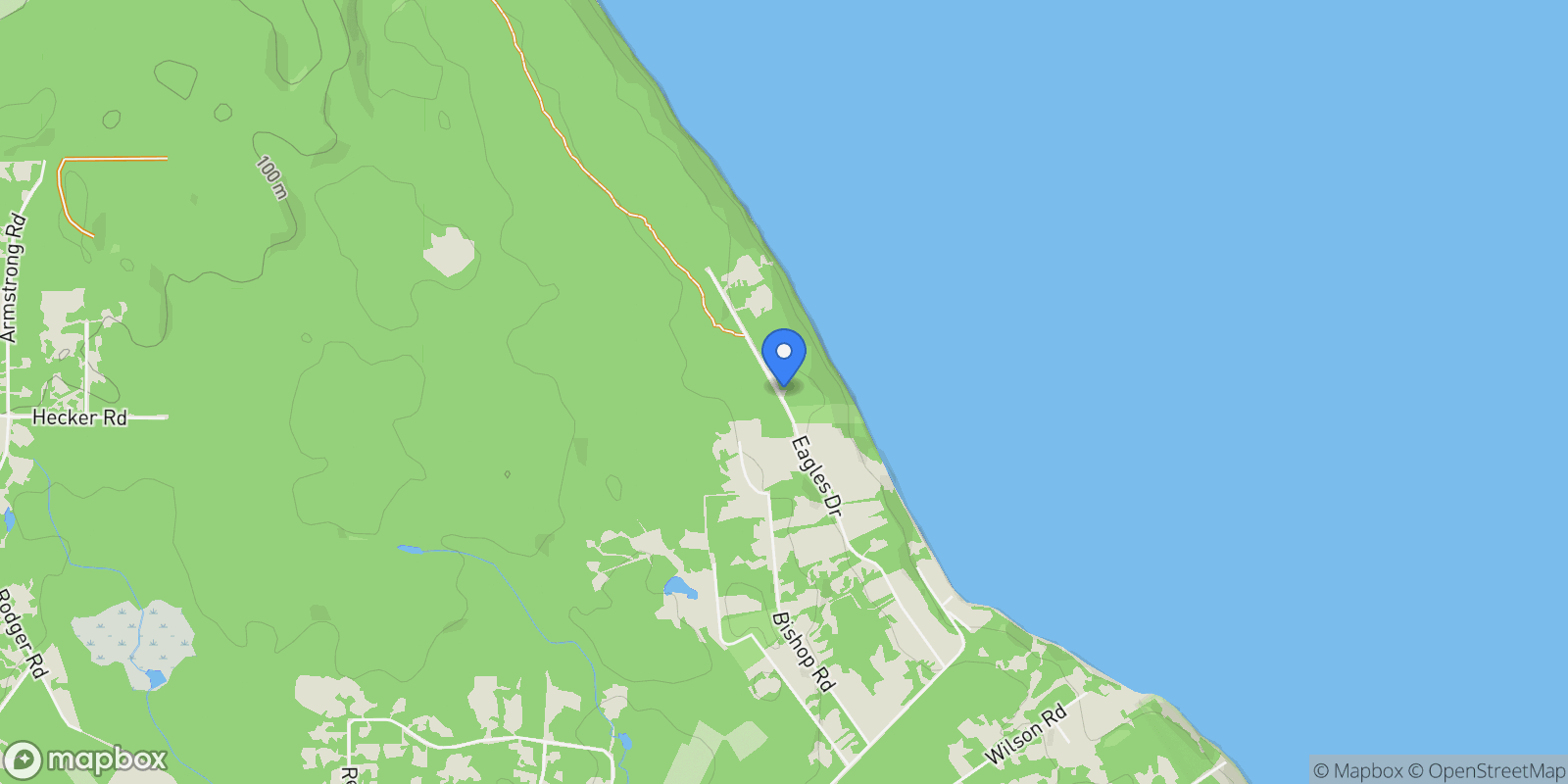 Map showing 6510 Eagles Drive, Comox Valley, BC V9J 1V4, Courtenay, British Columbia, Canada.