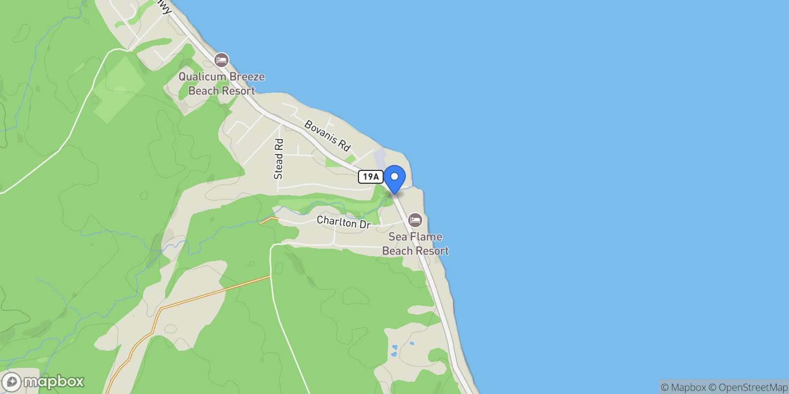 Map showing Lot 13 Island Highway West, Bowser, BC V0R 1G0, Nanaimo, British Columbia, Canada.
