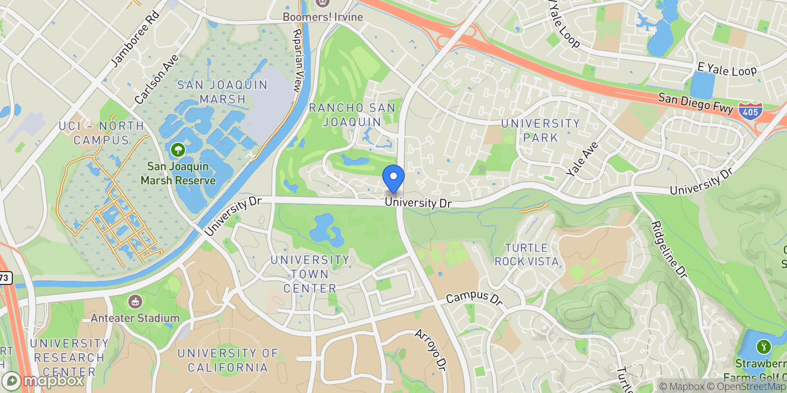 Map showing 14 Vista, Irvine, California, United States.