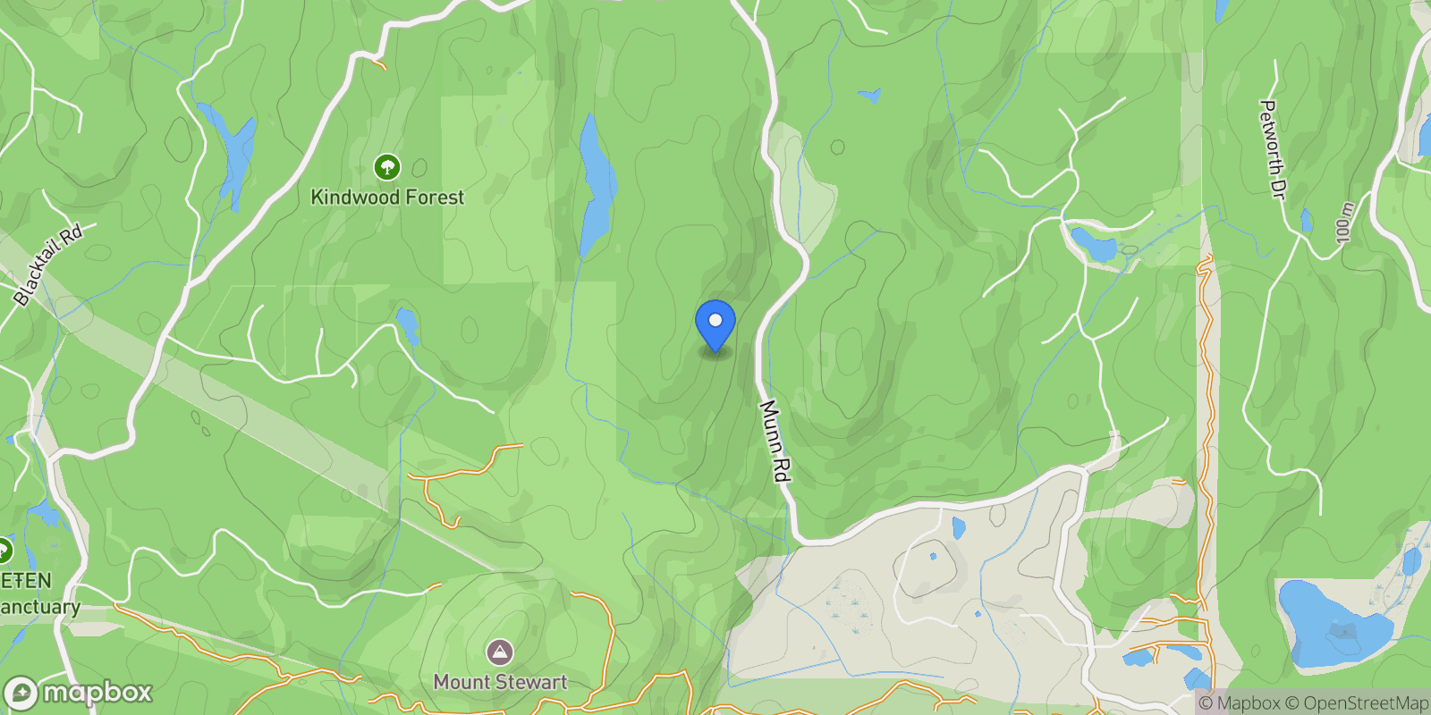 Map showing 3975 Munn Road, Highlands, BC V9E 1C8, Victoria, British Columbia, Canada.