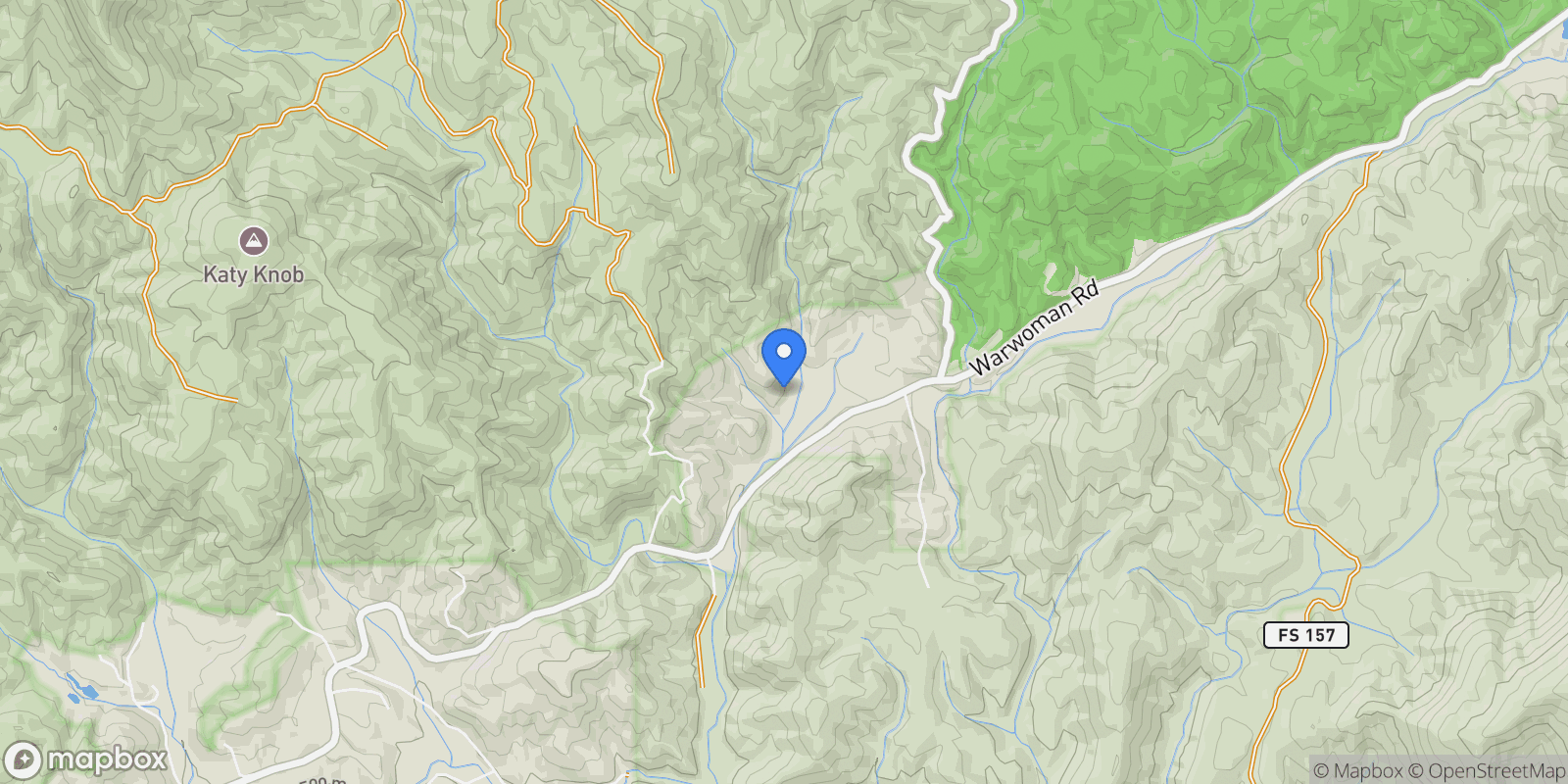 Map showing 9883 Warwoman Road, Clayton, GA 30525, Clayton, Georgia, United States.