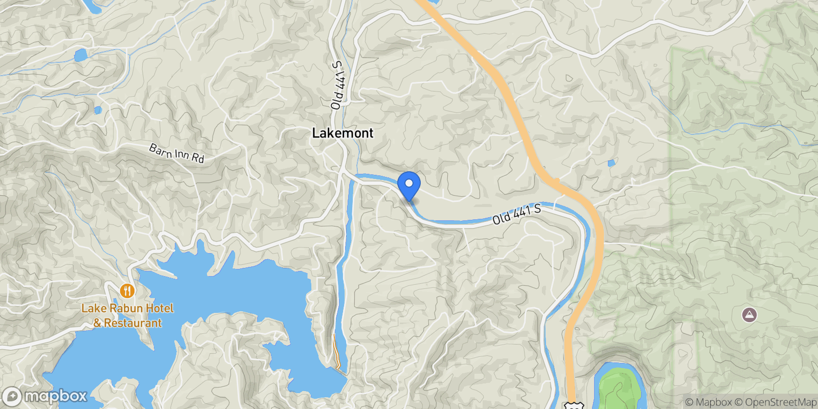 Map showing 9139 Old 441 S, Lakemont, GA 30552, Lakemont, Georgia, United States.